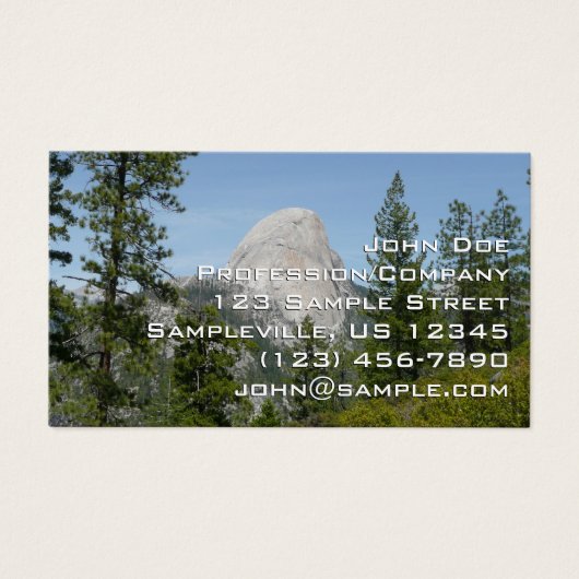 パノラマトレイルIIからのハーフドーム (正面)