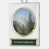 パノラマトレイルIIからのハーフドーム シルバープレートバナーオーナメント (左)