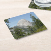 パノラマトレイルIIからのハーフドーム スクエアペーパーコースター (アングル)