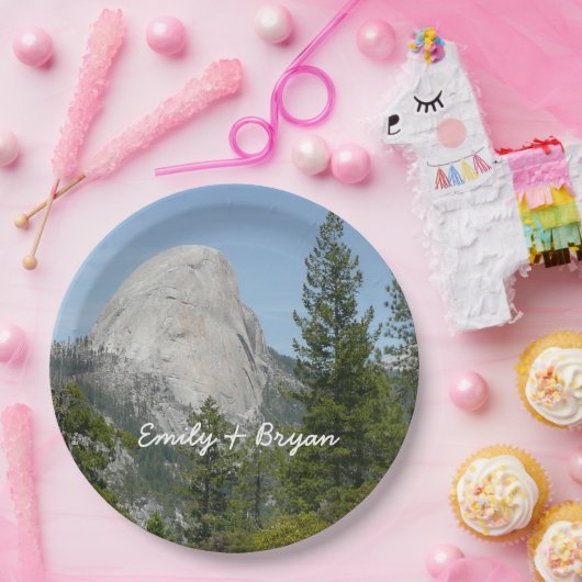 パノラマトレイルIIからのハーフドーム ペーパープレート (パーティー)