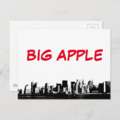 パノラマニューヨークシティビッグアップル ポストカード (正面/裏面)