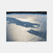 パノラマハイライト宇宙海峡からの調理師 フリースブランケット (正面(横))