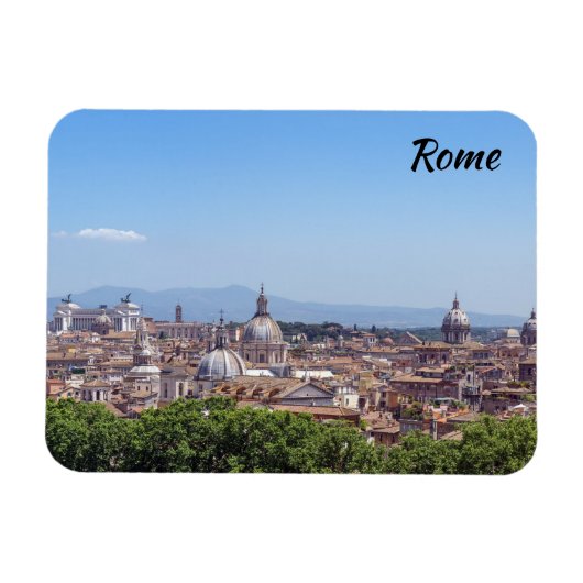 パノラマビューオブローマfromカステルサンタンジェロ マグネット (横)