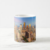 パノラマビューダウンタウンシアトルスカイライン コーヒーマグカップ (中央)