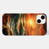 パノラマビーチサンセットゴールデン自然グロー Case-Mate iPhoneケース (裏面 (横))