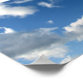 パノラマビーチ雲 ポスター (角)