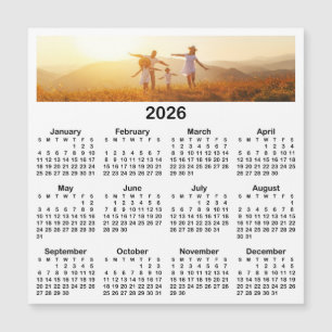 パノラマフォトブラック2026磁気カレンダー