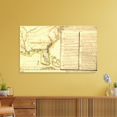 パノラママップ(スペインの言語) キャンバスプリント (インサイチュ (リビング))