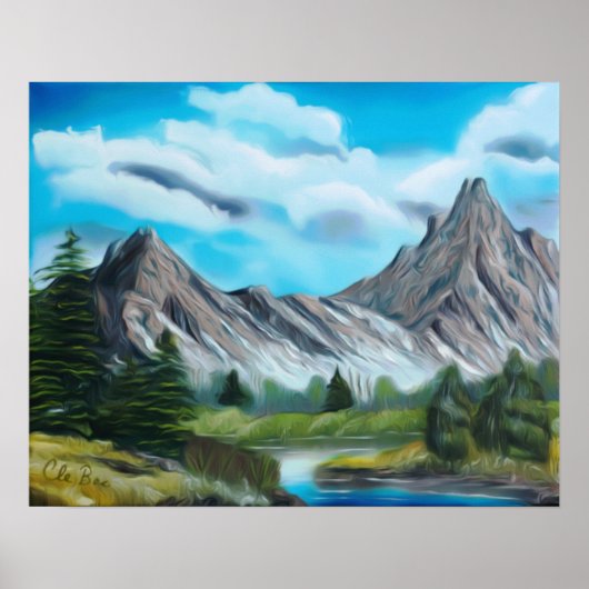 パノラマロッキーマウンテンアートポスター ポスター (正面)