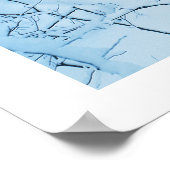 パノラマ冬の風景 ポスター (角)