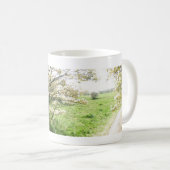 パノラマ式の花はたらいのマグを見ます コーヒーマグカップ (正面右)