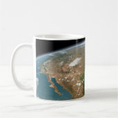 パノラマ惑星の地球と米国。 コーヒーマグカップ (左)
