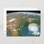 パノラマ惑星の地球と米国。 ポストカード (正面/裏面)