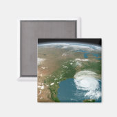 パノラマ惑星の地球と米国。 マグネット (正面/裏面)