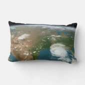 パノラマ惑星の地球と米国。 ランバークッション (裏面)