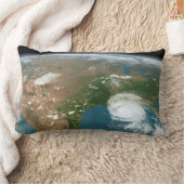 パノラマ惑星の地球と米国。 ランバークッション (ブランケット)