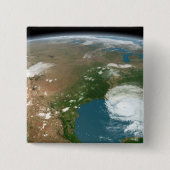 パノラマ惑星の地球と米国。 缶バッジ (正面)