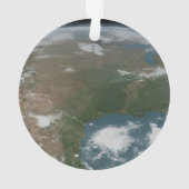パノラマ惑星の地球と米国。2 オーナメント (裏面)