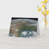 パノラマ惑星の地球と米国。2 カード (黄色い花)