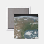 パノラマ惑星の地球と米国。2 マグネット (正面/裏面)