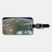 パノラマ惑星の地球と米国。2 ラゲッジタグ (正面横)