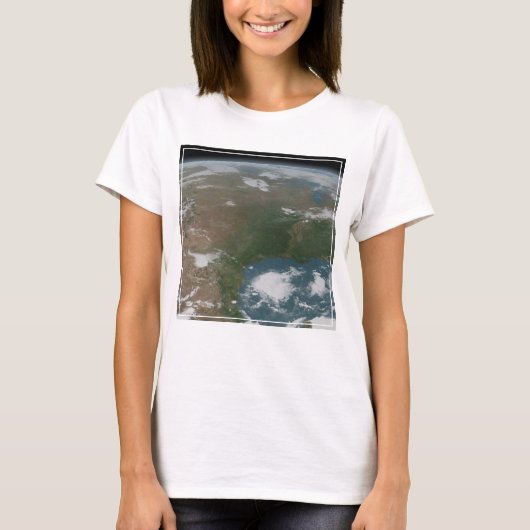 パノラマ惑星の地球と米国。2 Tシャツ (正面)