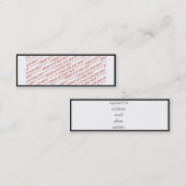 パノラマ、グループ、またはクラスフォトのテンプレート スキニー名刺 (正面/裏面)