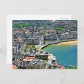 パノラマ。サン・セバスチャンとラ・コンチャ湾。 ポストカード (正面/裏面)