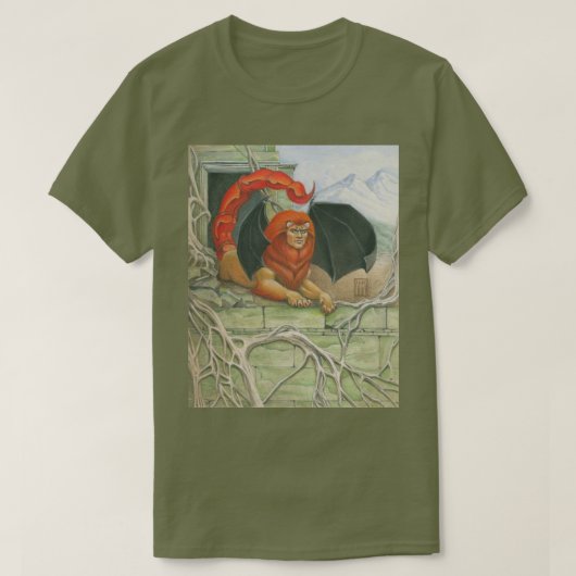 パノラマ・マンティコア バージョン1 Tシャツ (デザイン正面)