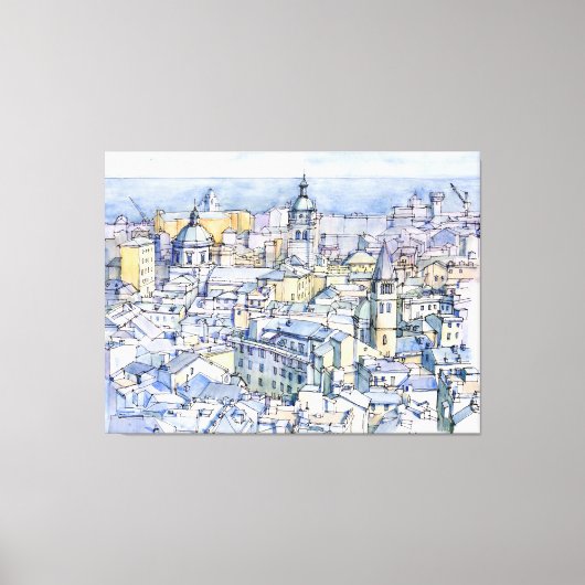 パノラミカディジェノヴァ キャンバスプリント (正面)