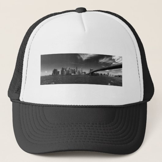 パノラミック白黒ブルックリン キャップ (正面)