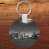 パノラミック白黒ブルックリン キーホルダー (正面)