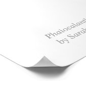 パハイオカランザパークサイド赤オーキッド水彩画 ポスター (角)