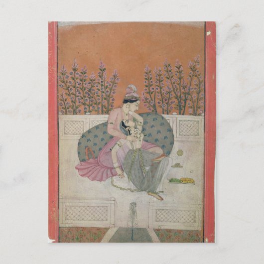 パハリのテラスで恋人たち ポストカード (正面)