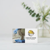 パバー | 建築懸命ハットギアロゴ 名刺 (スタンド正面)