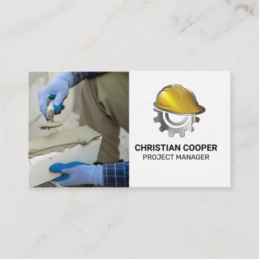 パバー | 建築懸命ハットギアロゴ 名刺 (正面)