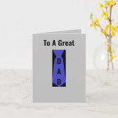 パパあいさつ素晴らしきカードへ カード (黄色い花)