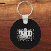 パパあなたが最高のデザインアクリルキーチェーン キーホルダー (正面)