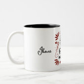 パパあなたの愛は永遠インスピレーション引用文マグカップ ツートーンマグカップ (左)