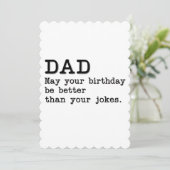 パパあなたの誕生日はあなたのジョークより良いかもしれない 招待状 (スタンド正面)