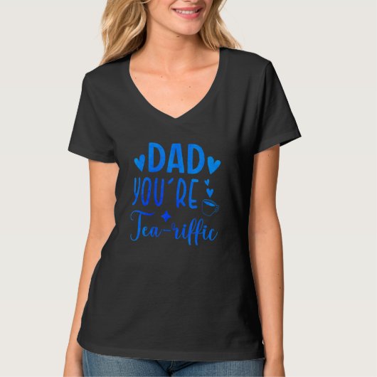 パパあなたはの茶質茶飲み物カップ茶 Tシャツ (正面)