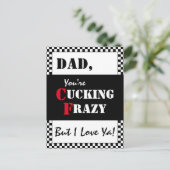 パパあなたはカッキングフラージー | Happy Father's Day ポストカード (スタンド正面)