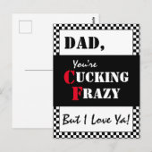 パパあなたはカッキングフラージー | Happy Father's Day ポストカード (正面/裏面)