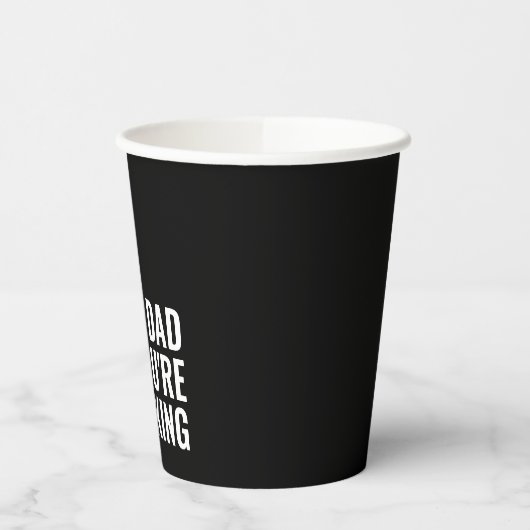 パパあなたはキングトランプのポーカーゲームファーザデイ紙 紙コップ (左)