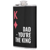 パパあなたはキングトランプのポーカーファーザデイお尻 フラスク (左)