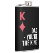 パパあなたはキングトランプのポーカーファーザデイお尻 フラスク (右)