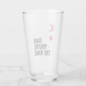 パパあなたはキングトランプのポーカーファーザデービール タンブラーグラス (裏面)