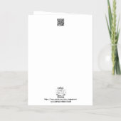 パパあなたは一つの穴！ゴルフグリーン2025 箔グリーティングカード (裏面)