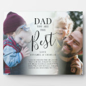 'パパ'あなたは写真の名前最高の&引用文プラーク フォトプラーク (正面)