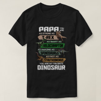 パパあなたは恐お気に入りの竜のTレックスの日 Tシャツ